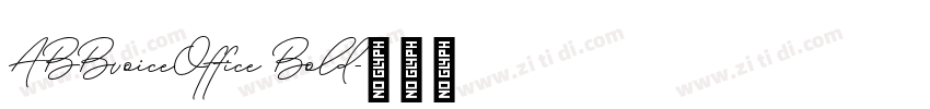 ABBvoiceOffice Bold字体转换